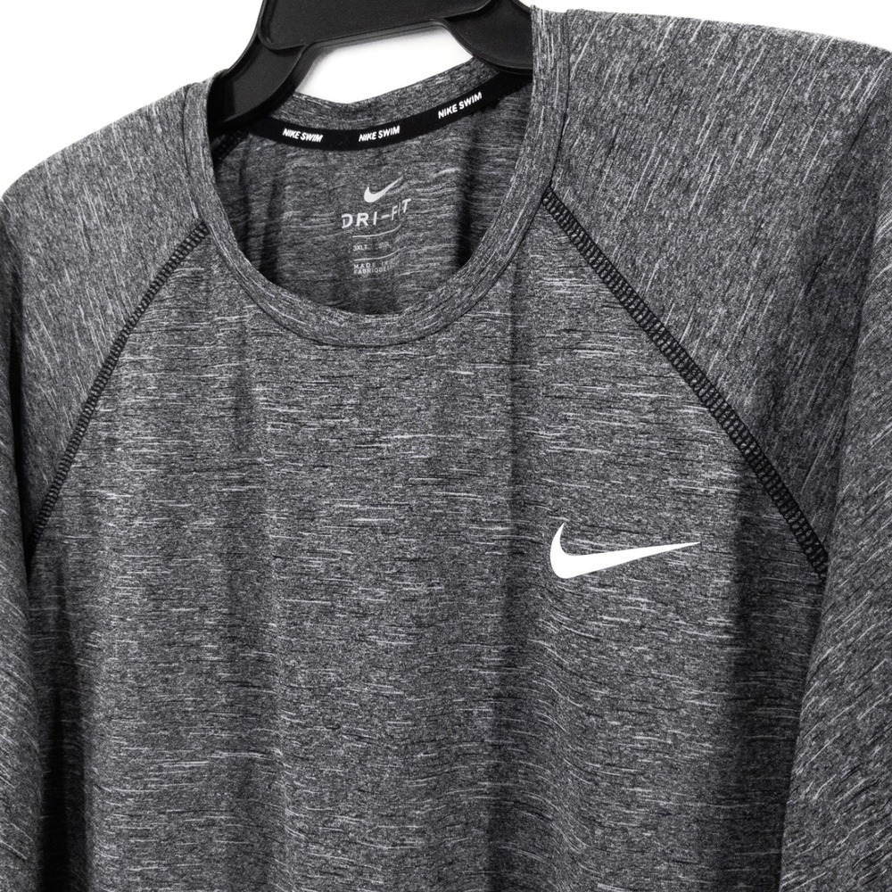 Nike Hydroguard Shirt Men's 3XLT Gray Dri-FIT UPF 40+ Swim Rash Guard Big Tall